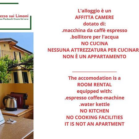 La Terrazza Sui Limoni: Nature Retreat with Beach and Adventure Access Cisano sul Neva Exterior photo
